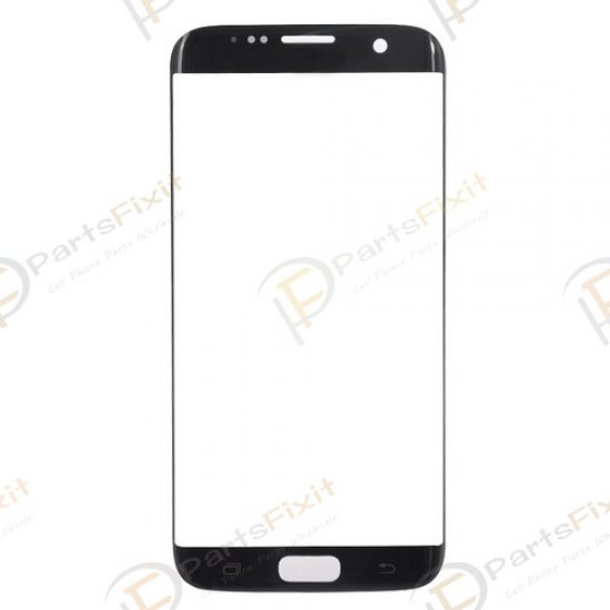 Front Glass Lens for Samsung Galaxy S7 Edge Black OEM