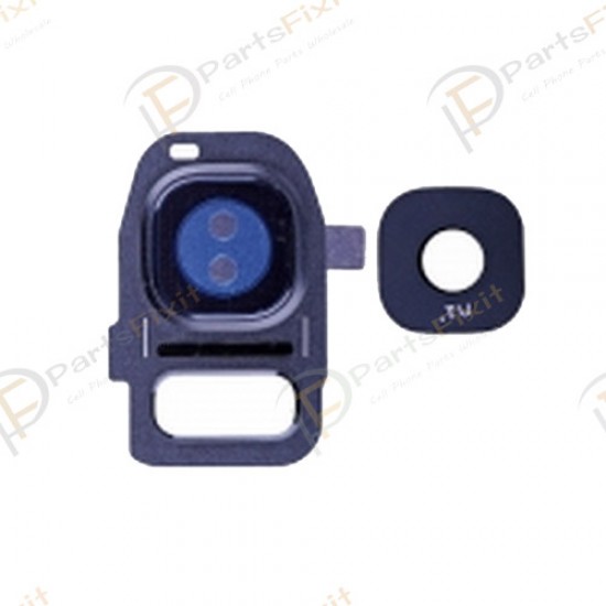 Camera Lens and Bezal for Samsung Galaxy S7/S7 Edge Sapphire