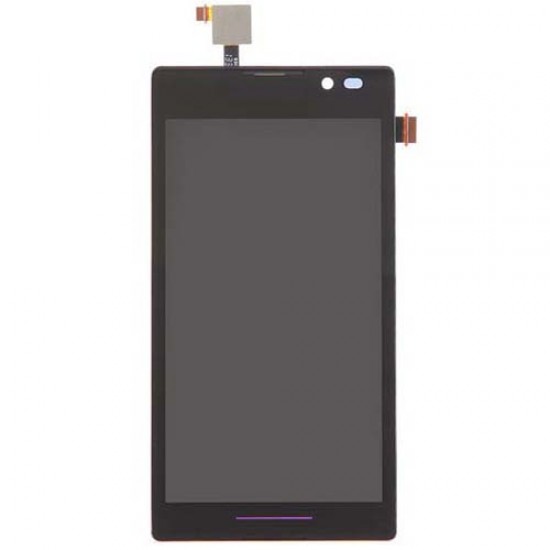 LCD Screen With Frame for Sony Xperia C S39h Black