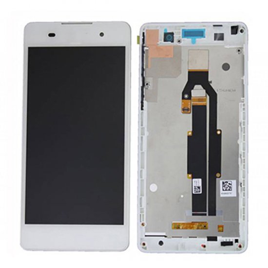 LCD Screen With Frame for Sony Xperia E5 White