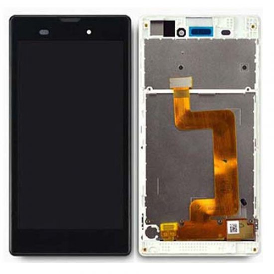 LCD Screen  With Frame for Sony Xperia T3 Black