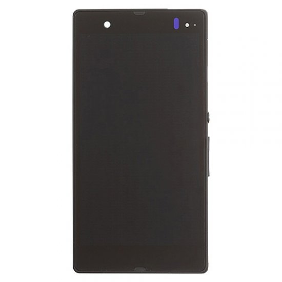 LCD Screen Display Assembly With Frame Replacement for Sony Xperia Z L36h Black