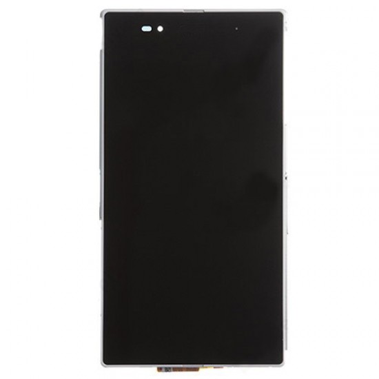 LCD Screen with Frame for Sony Xperia Z Ultra XL39h/C6802/C6806 White