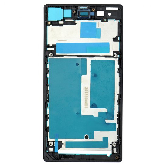 Front Frame for Sony Xperia Z1 Black Original