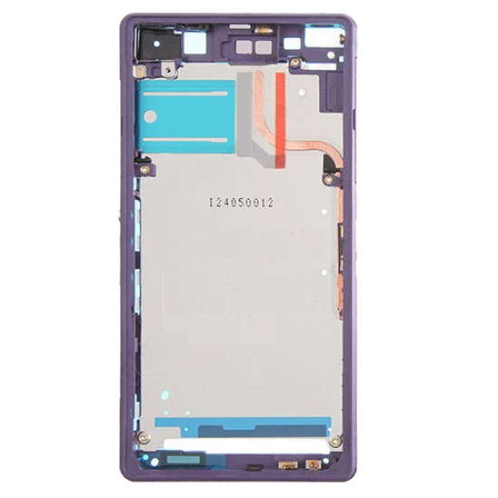 For Sony Xperia Z2 Front Housing LCD Frame Purple