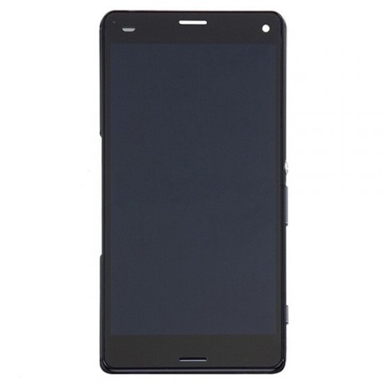 LCD with Frame for Xperia Z3 Mini Black High Copy