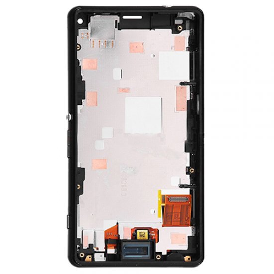 LCD with Frame for Xperia Z3 Mini Black High Copy
