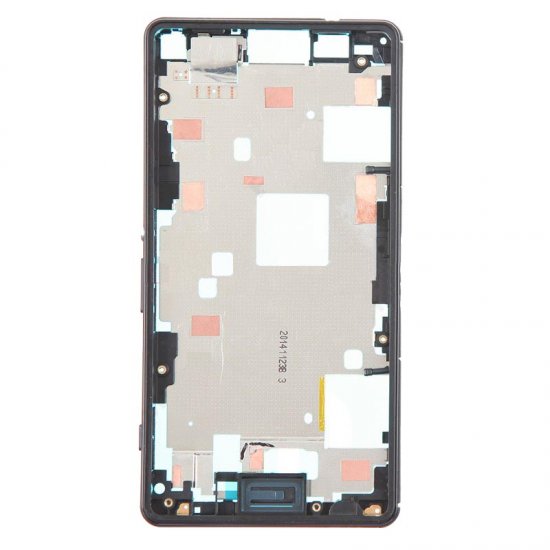 Front Frame for Xperia Z3 Mini Black Original