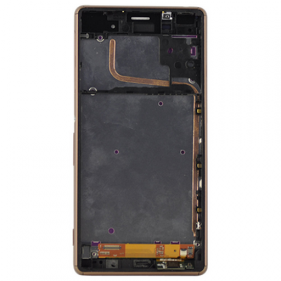 LCD Digitizer Assembly with Frame for Xperia Z3 Copper OEM