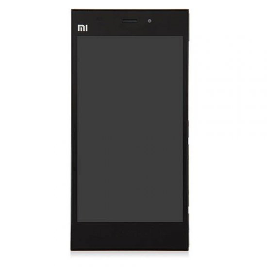 LCD Screen with Frame for Xiaomi Mi3 WCDMA Version Black