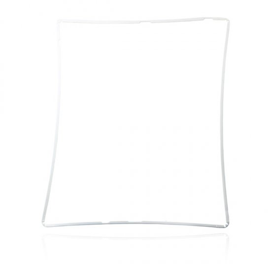 Touch Digitizer Support Frame Bezel Replacement for iPad 2 Gen White