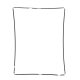 Touch Digitizer Support Frame Bezel Replacement for iPad 2 Gen Black