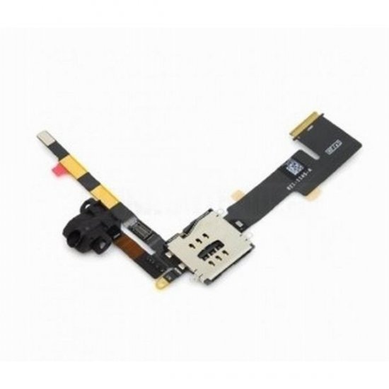 Original Audio Jack Flex Cable with 3G Card Holder Connector for iPad 2 WiFi and 3G