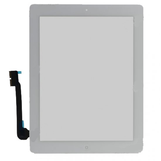 Touch Screen Digitizer Assembly (include Front Camera Holder,Home Button,Home Button Holder,3M Adhesive) For iPad 3 White