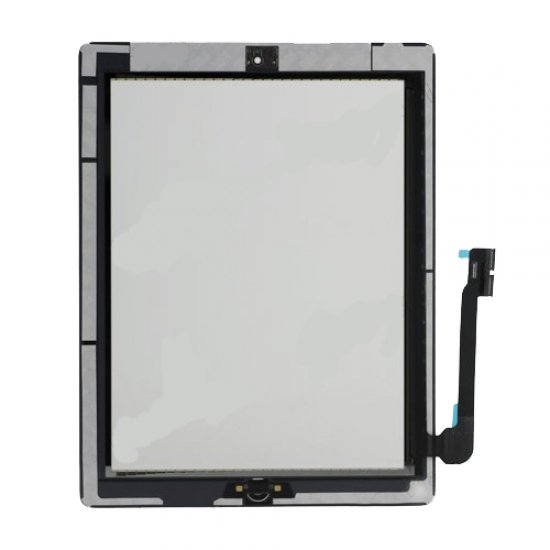 Touch Screen Digitizer Assembly (include Front Camera Holder,Home Button,Home Button Holder,3M Adhesive) For iPad 3 White