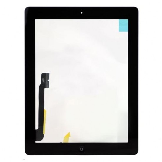 Touch Screen Digitizer Assembly (include Front Camera Holder,Home Button,Home Button Holder,3M Adhesive) For iPad 3 Black