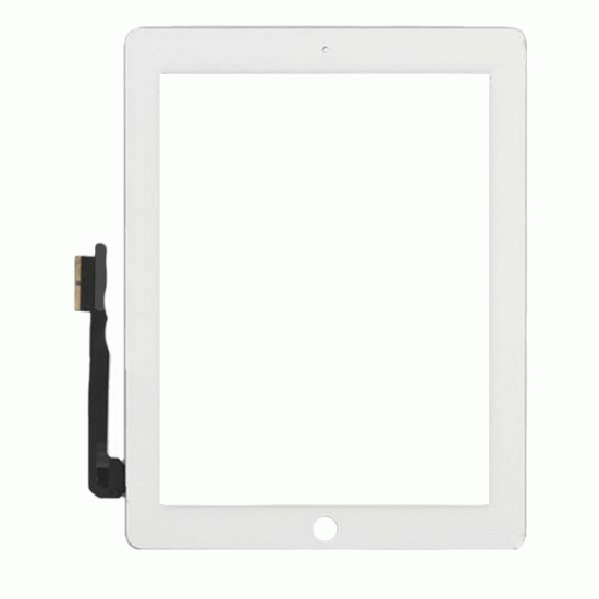 Touch Screen Digitizer without Small Parts For iPad 3 iPad 4 Replacement White