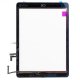 Touch Screen Assembly with Small Parts Camera Holder + Home Button + Home Button Flex Cable + Touch Screen Digitizer Adhesive For iPad Air Black