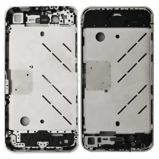 Empty Chrome Bezel Frame with Middle Plate Board for iphone 4