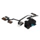 Original Black Headphone audio jack flex cable for iPhone 4