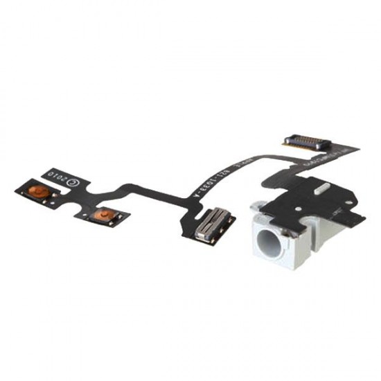 Original White Headphone audio jack flex cable for iPhone 4