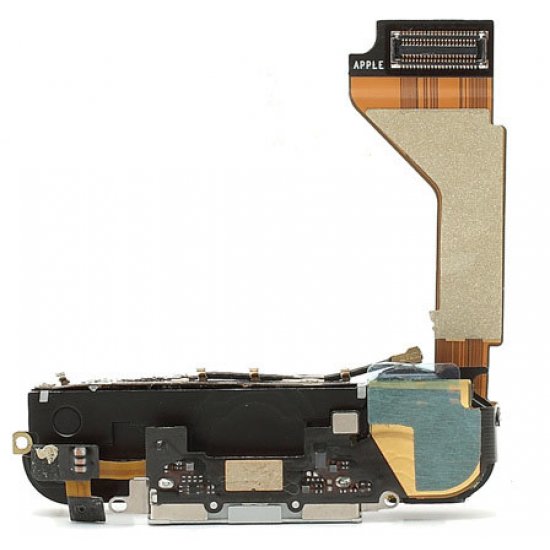 Original White Dock Charging Port Flex Cable Assembly for iPhone 4