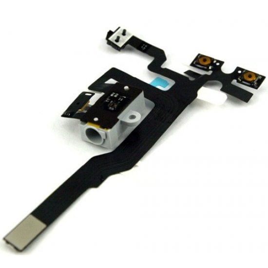 Original For iPhone 4S Headphone Audio Jack Flex Cable Black