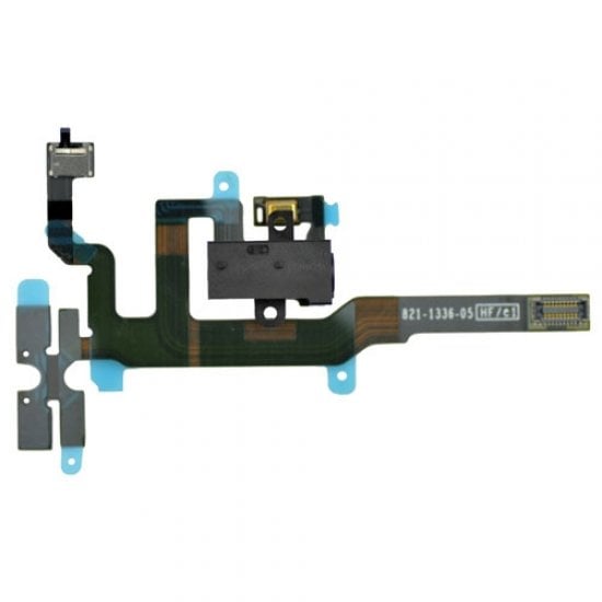 Original For iPhone 4S Headphone Audio Jack Flex Cable Black