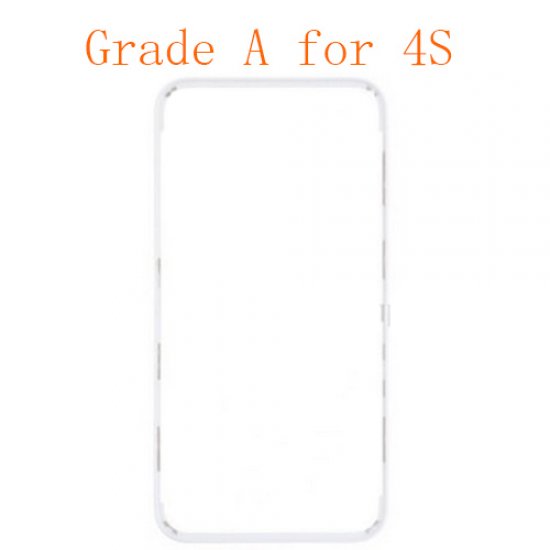 For iPhone 4s Frame with Hot Melt Glue or 3M Sticker Black Grade A