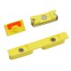 Power Button + Volume Key + Mute Switch Button For iPhone 5C - Yellow