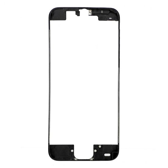 For iPhone 5C Frame Bezel with Hot Melt Glue or 3M Sticker Attached Black Grade A+