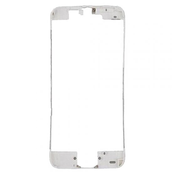 For iPhone 5C Frame Bezel with Hot Melt Glue or 3M Sticker Attached White Grade A+