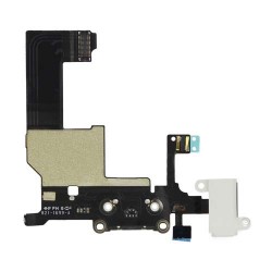 Dock Connector Charging Flex Cable For iPhone 5 - White Dock Connector Charging Flex Cable For iPhone 5 - White