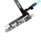 Original  Power/Volumn/Mute Flex Cable with Metal Plate Full Assembly for iPhone 5