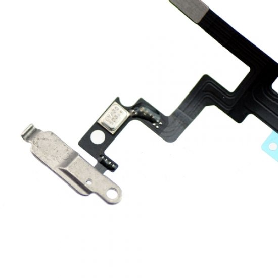 Original  Power/Volumn/Mute Flex Cable with Metal Plate Full Assembly for iPhone 5