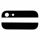 For iPhone 5 Top and Bottom Glass For Back Housing -Black