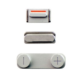 White For iPhone 5 Power Volume Mute Button White For iPhone 5 Power Volume Mute Button