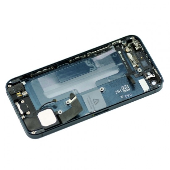 Black Replacement part Back Battery Cover Middle Frame Metal Back Housing With Small Parts For iphone 5