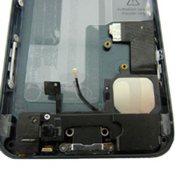 Black Replacement part Back Battery Cover Middle Frame Metal Back Housing With Small Parts For iphone 5