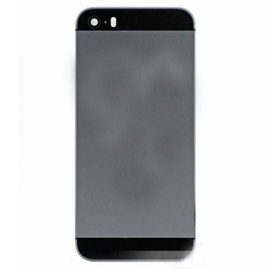 Grey Back Housing Cover with Side Buttons for iPhone 5S