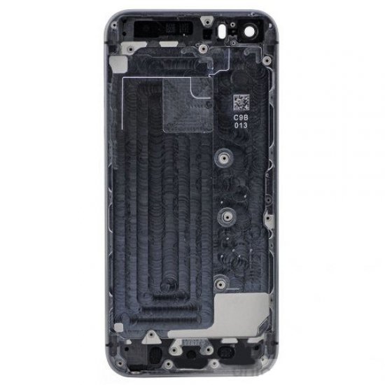 Grey Back Housing Cover with Side Buttons for iPhone 5S