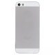 White / Silver Back Housing Cover with Side Buttons for iPhone 5S