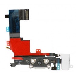 Original White dock Connector Charging Port Flex Cable for iPhone 5S
