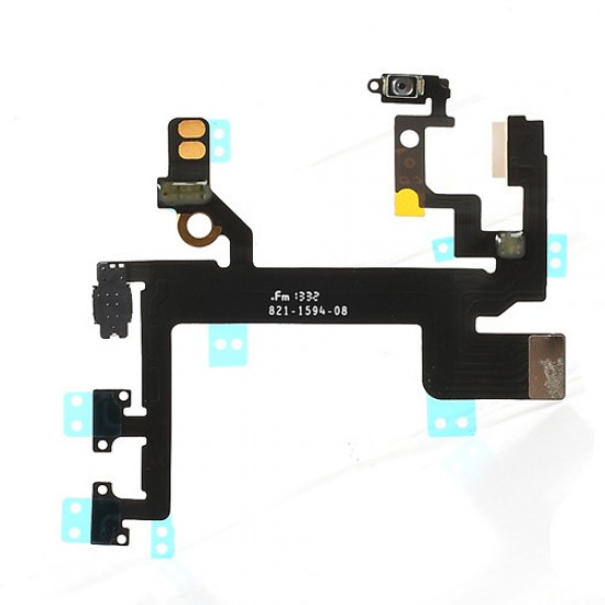 Original Power On/Off Volume Button Flex Cable Ribbon For iPhone 5S 