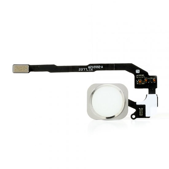 iPhone 5S Home Button with PCB Membrane Flex Cable -white