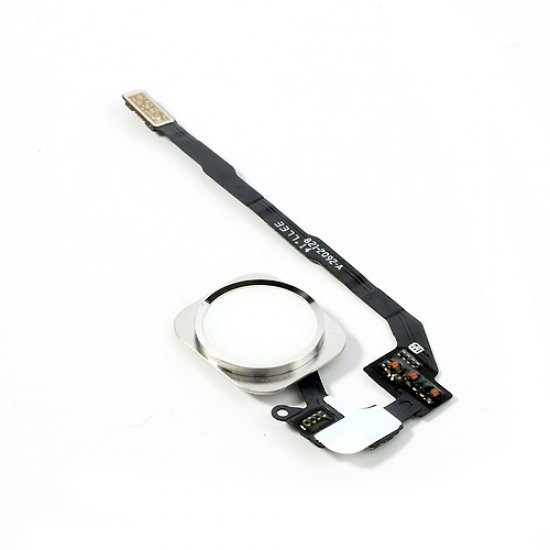 iPhone 5S Home Button with PCB Membrane Flex Cable -white