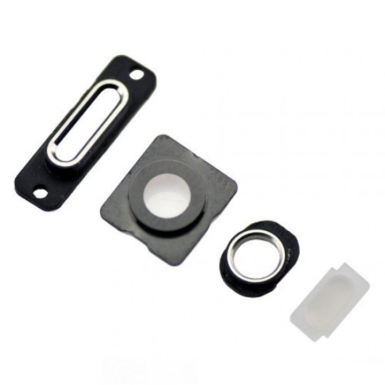 White 4pcs/set Rear Housing Small Components for iPhone 5s