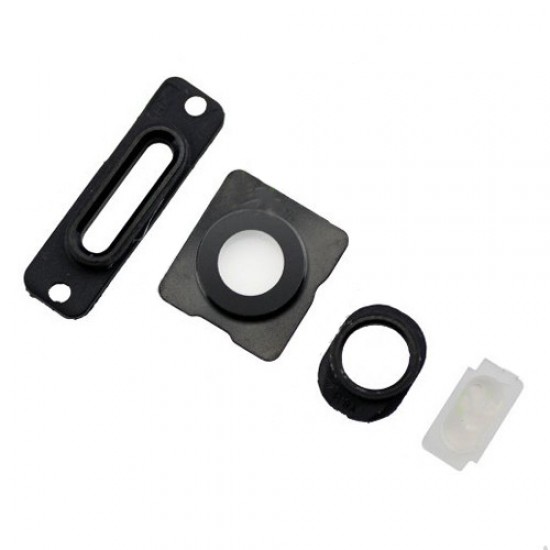 Black 4pcs/set Rear Housing Small Components for iPhone 5s