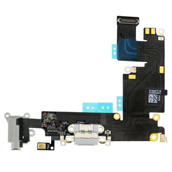 Charging Port Flex Cable Ribbon for iPhone 6 Plus - Light Gray Original