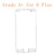 For iPhone 6 Plus Front LCD Screen Bezel Frame with Hot Melt Glue Attached White Grade A+